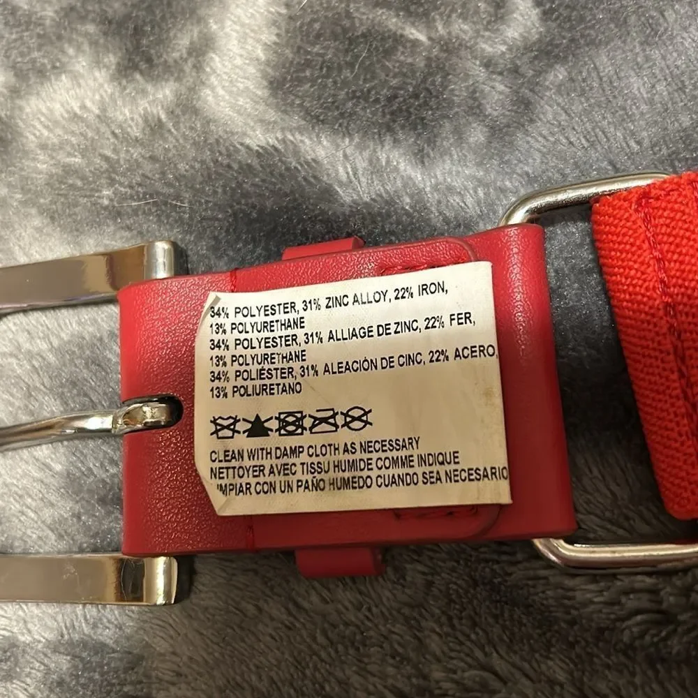 Nike red Stretchy and leather belt